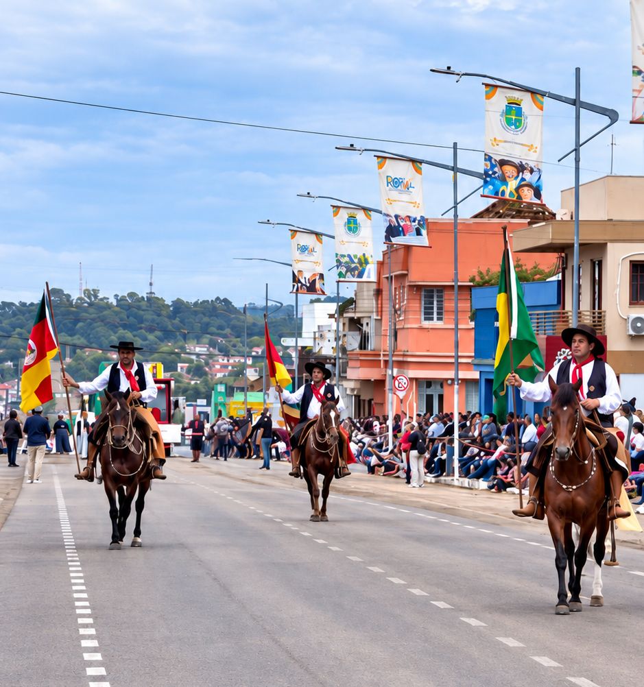 Desfile do 20 de Setembro levou emoção e orgulho às ruas de Rosário do Sul